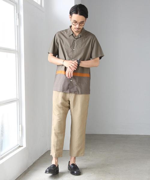 coen（コーエン）の「リネンミックスワイドアンクルイージーパンツ（その他パンツ・メンズ・ダークブラウン/ブラック/ベージュ・LARGE/SMALL/MEDIUM/X-LARGE）」の16枚目の写真