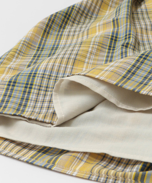 SENSE OF PLACE by URBAN RESEARCH（センスオブプレイスバイアーバンリサーチ）の「マドラスチェックマキシスカート（スカート・レディース・イエロー系その他・36/38）」の9枚目の写真