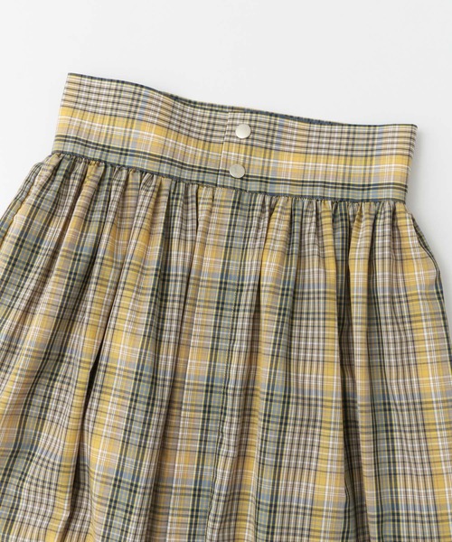 SENSE OF PLACE by URBAN RESEARCH（センスオブプレイスバイアーバンリサーチ）の「マドラスチェックマキシスカート（スカート・レディース・イエロー系その他・36/38）」の18枚目の写真