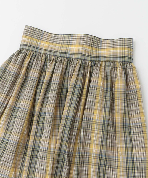 SENSE OF PLACE by URBAN RESEARCH（センスオブプレイスバイアーバンリサーチ）の「マドラスチェックマキシスカート（スカート・レディース・イエロー系その他・36/38）」の22枚目の写真