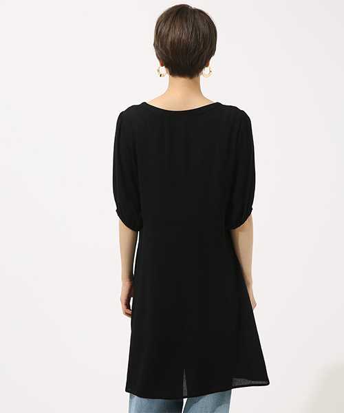 AZUL by moussy（アズールバイマウジー）の「花柄楊柳シフォンガウン（シャツ/ブラウス・レディース・ブラック系その他/レッド系その他/ブラック・MEDIUM/SMALL）」の14枚目の写真