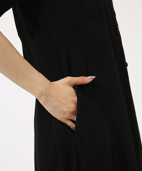 AZUL by moussy（アズールバイマウジー）の「花柄楊柳シフォンガウン（シャツ/ブラウス・レディース・ブラック系その他/レッド系その他/ブラック・MEDIUM/SMALL）」の12枚目の写真