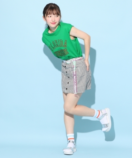 repipi armario（レピピ アルマリオ）の「カレッジシシュウロゴノースリーブ（Tシャツ/カットソー・キッズ・ホワイト/ブラック/グリーン・SMALL/MEDIUM/LARGE/X-SMALL）」の5枚目の写真