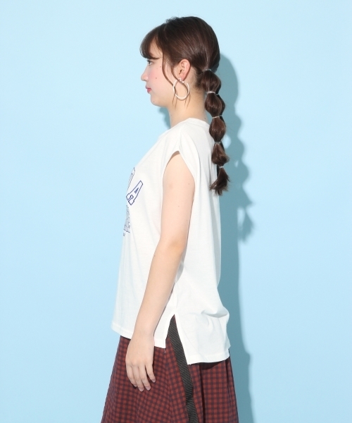 repipi armario（レピピ アルマリオ）の「カレッジシシュウロゴノースリーブ（Tシャツ/カットソー・キッズ・ホワイト/ブラック/グリーン・SMALL/MEDIUM/LARGE/X-SMALL）」の7枚目の写真