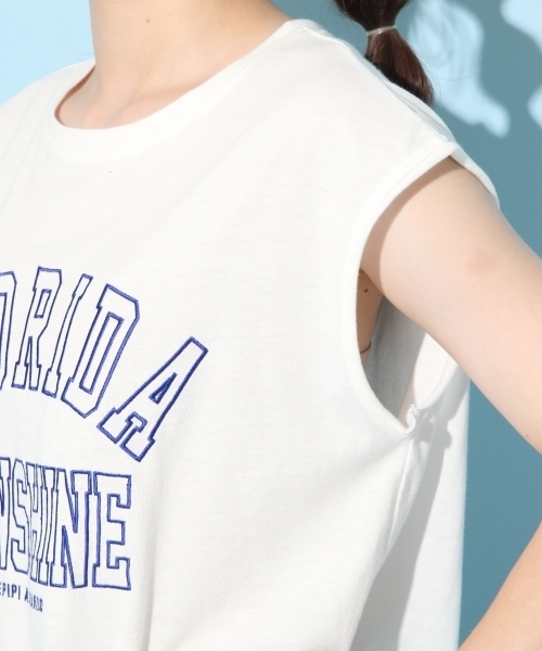 repipi armario（レピピ アルマリオ）の「カレッジシシュウロゴノースリーブ（Tシャツ/カットソー・キッズ・ホワイト/ブラック/グリーン・SMALL/MEDIUM/LARGE/X-SMALL）」の11枚目の写真