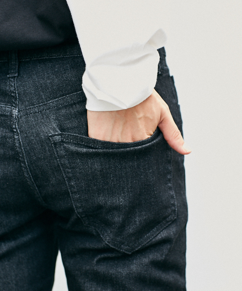 kutir（クティール）の「ultla stretch skinny /ウルトラストレッチ ダメージスキニーパンツ（デニムパンツ・メンズ・ブラック/ブラック系その他・SMALL/MEDIUM/LARGE）」の15枚目の写真