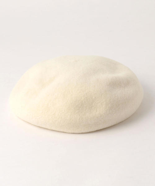 BEAUTY&YOUTH UNITED ARROWS（ビューティーアンドユースユナイテッドアローズ）の「BY シンプルフラットベレー帽 ◆（ハンチング/ベレー帽・レディース・オフホワイト/ダークブラウン/ベージュ/ブラック/オリーブ・FREE）」の2枚目の写真