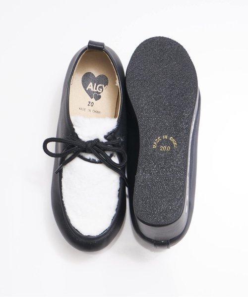 algy（アルジー）の「ファー付きローファー（ローファー・キッズ・ブラック/ブラウン・20/21/22/23/24）」の4枚目の写真
