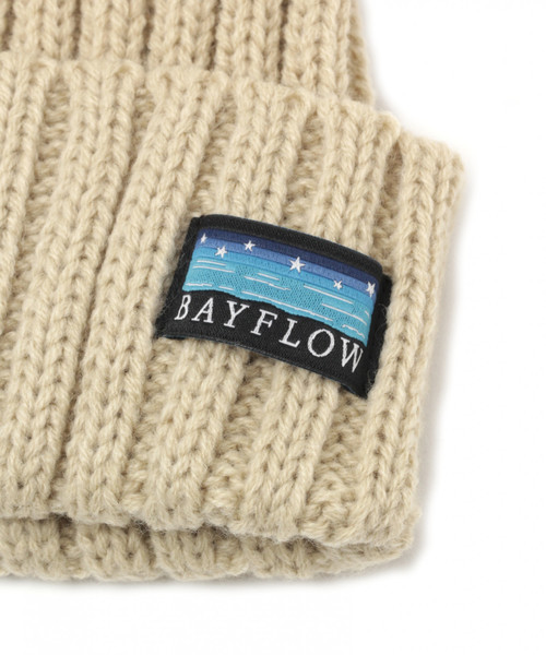 BAYFLOW（ベイフロー）の「ニットワッチキャップ（ニットキャップ/ビーニー・レディース・ブラック/ベージュ/ネイビー/グレー/スカイブルー・FREE）」の10枚目の写真