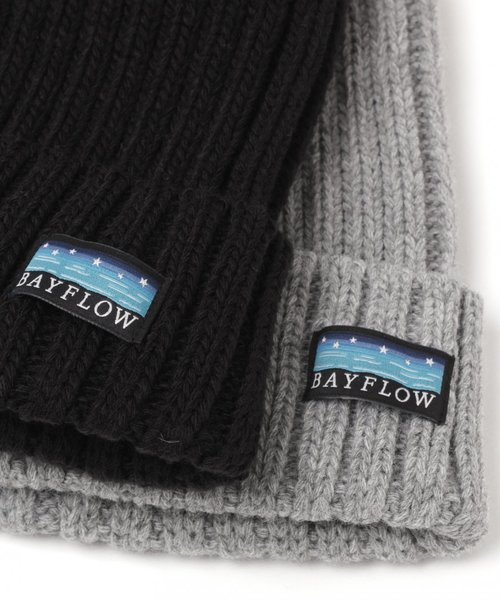 BAYFLOW（ベイフロー）の「ニットワッチキャップ（ニットキャップ/ビーニー・レディース・ブラック/ベージュ/ネイビー/グレー/スカイブルー・FREE）」の11枚目の写真