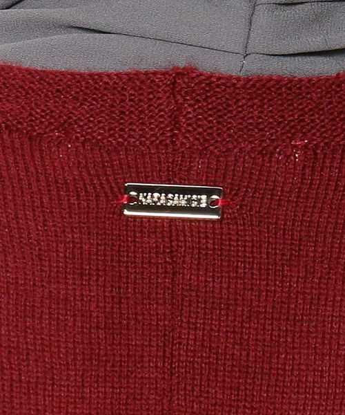 NARACAMICIE（ナラカミーチェ）の「フレアー着流しカーディガン（カーディガン/ボレロ・レディース・ブラック/レッド・MEDIUM）」の12枚目の写真