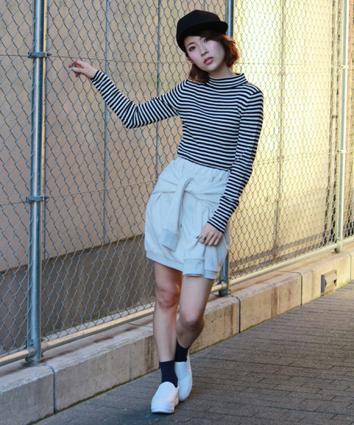 WEGO（ウィゴー）の「WEGO/リブハイネックニット（ニット/セーター・レディース・オフホワイト/ブラック/ブラック系その他/ネイビー/レッド/杢グレー/ブルー・FREE）」の14枚目の写真