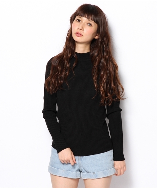 WEGO（ウィゴー）の「WEGO/リブハイネックニット（ニット/セーター・レディース・ブラック系その他/ブラック/オフホワイト/レッド/ネイビー/杢グレー/ブルー・FREE）」の17枚目の写真