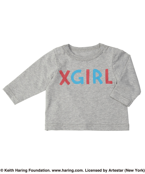 X-girl Stages（エックスガールステージス）の「“Keith  Haring”  SUIT  SET （6M・12M）（ロンパース・キッズ・ブラック/グレー・6M/12M）」の9枚目の写真