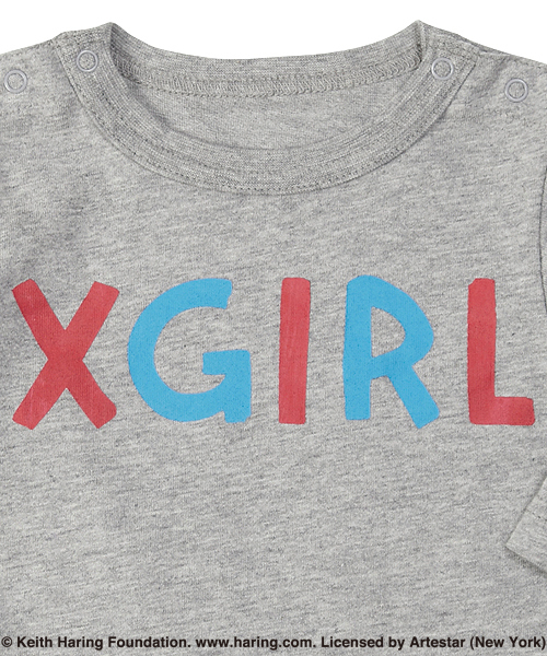 X-girl Stages（エックスガールステージス）の「“Keith  Haring”  SUIT  SET （6M・12M）（ロンパース・キッズ・ブラック/グレー・6M/12M）」の11枚目の写真