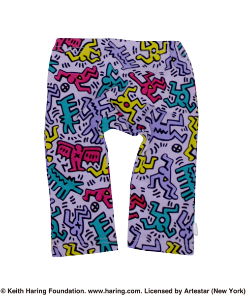 X-girl Stages（エックスガールステージス）の「“Keith  Haring”  SUIT  SET （6M・12M）（ロンパース・キッズ・ブラック/グレー・6M/12M）」の4枚目の写真