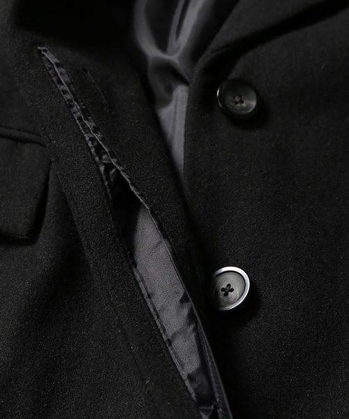 BEAMS LIGHTS Women's（ビームスライツ ウィメンズ）の「□BEAMS LIGHTS / ツイード切替チェスターコート（その他アウター・レディース・ブラック/ブラウン系その他・36/38）」の12枚目の写真