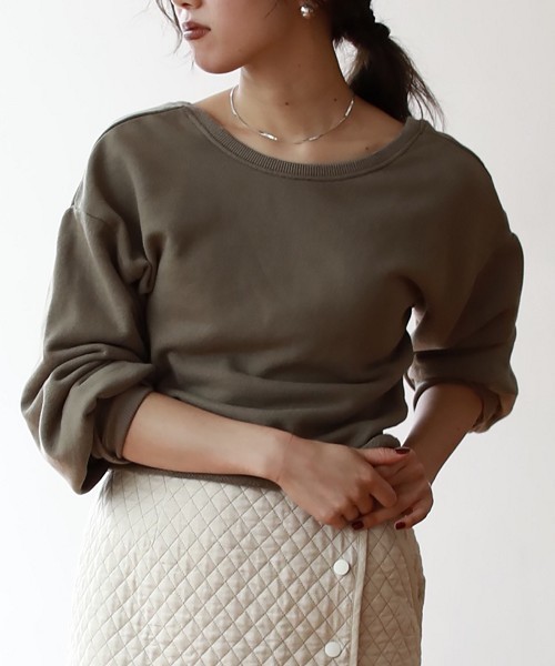 トレーナー/スウェット TODAYFUL Back Open Sweat TODAYFUL（トゥデイフル）の「バックオープンスエット（スウェット