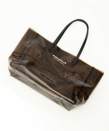 【ADAMPATEK】 BVOROUGH / CLEAR LEATHER HANDLE PVC TOTE