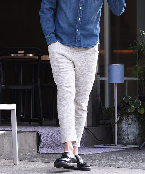 JOKER(ジョーカー)の「アンクルパンツ スラブ裏毛パンツ 【セットアップ対象アイテムあり】(その他パンツ・メンズ・ブルー系その他2/グレー系その他/ブラック系その他/ブルー系その他・XL/M/L)」の1枚目の写真