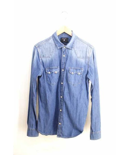 ブランド古着 ダメージ加工デニムシャツ Slimfit シャツ ブラウス Zara Man のファッション通販 Zozoused