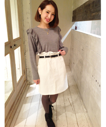 Chico | コーデュロイベルト付SK(スカート)