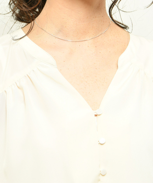 DouDou（ドゥドゥ）の「タンクブラウス（シャツ/ブラウス・レディース・アイボリー/グレー/ブラウン/ネイビー・FREE）」の9枚目の写真