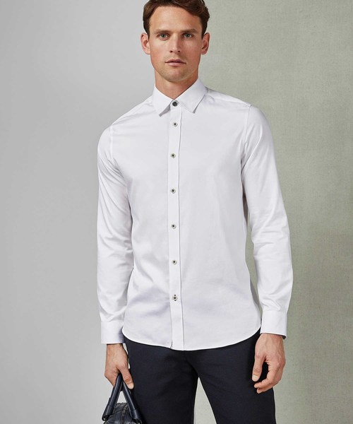 Ted Baker(テッドベーカー)の「OTTA ベーシック 長袖シャツ(シャツ/ブラウス)」|ホワイト