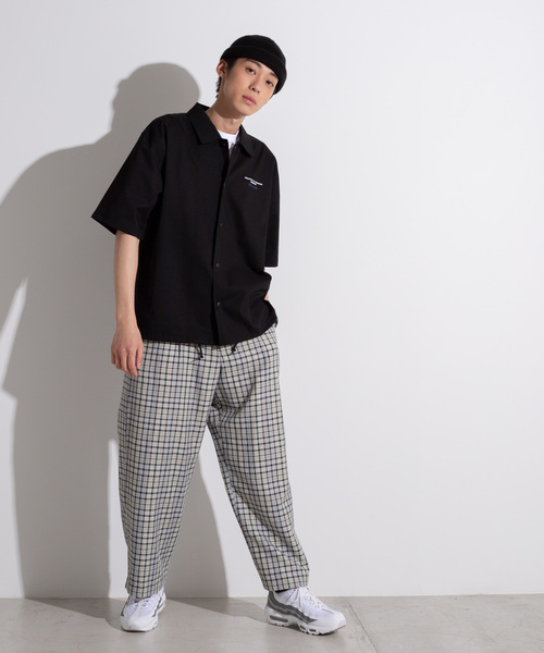 WEGO（ウィゴー）の「WEGO/グラフィック5分袖コーチジャケット（シャツ/ブラウス・メンズ・ホワイト/ブラック/カーキ/ブラック系その他/ベージュ・MEDIUM/LARGE）」の16枚目の写真