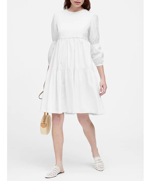 Banana Republic バナナリパブリック の ポプリンaラインワンピース ワンピース Wear