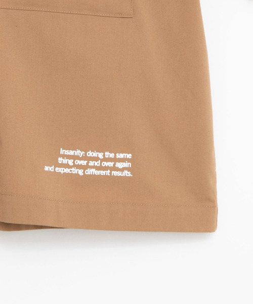 WEGO（ウィゴー）の「WEGO/クロップド5分袖ワークポプリンシャツ（シャツ/ブラウス・メンズ・ブラック/ベージュ/カーキ・MEDIUM/LARGE）」の6枚目の写真