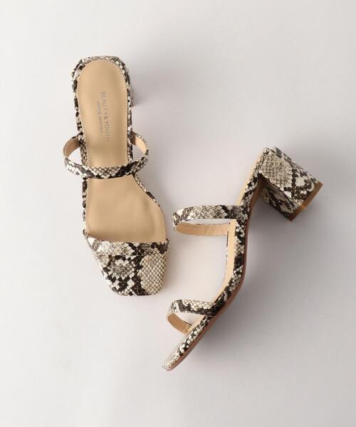 BEAUTY&YOUTH UNITED ARROWS（ビューティーアンドユースユナイテッドアローズ）の「BY スマート2ストラップヒールサンダル о（サンダル・レディース・その他1/ベージュ/ダークブラウン/ブラック/その他3/その他2・36h/36/35h/38/37h/37）」の8枚目の写真