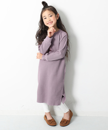 devirock | ワッフルロング丈長袖ワンピース(ワンピース)