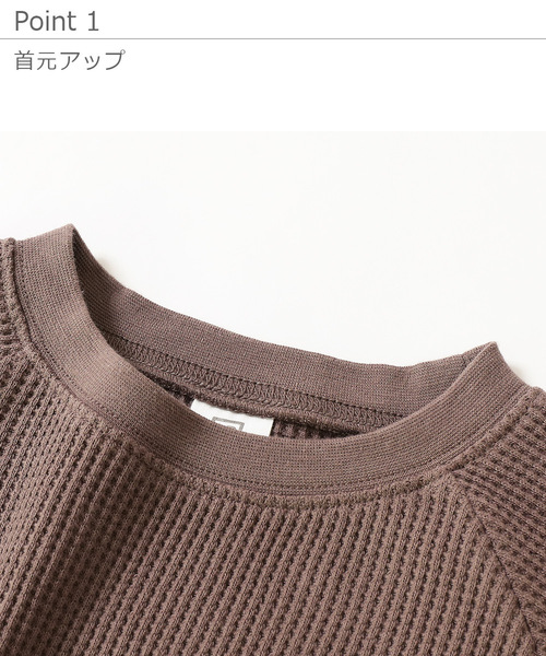devirock（デビロック）の「ワッフルロング丈長袖ワンピース（ワンピース・キッズ・ベージュ/オフホワイト/モカ/パープル系その他/キャメル/スミクロ・110cm/100cm/120cm/130cm/140cm/150cm/160cm）」の11枚目の写真