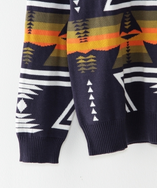 BEAUTY&YOUTH UNITED ARROWS（ビューティーアンドユースユナイテッドアローズ）の「＜TOM&HAWK＞ORTEGA SWEAT/ﾆｯﾄ（ニット/セーター・メンズ・ネイビー・SMALL/X-SMALL）」の6枚目の写真