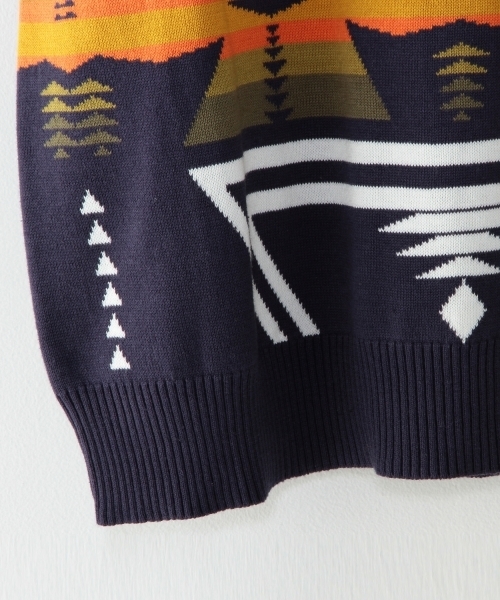 BEAUTY&YOUTH UNITED ARROWS（ビューティーアンドユースユナイテッドアローズ）の「＜TOM&HAWK＞ORTEGA SWEAT/ﾆｯﾄ（ニット/セーター・メンズ・ネイビー・SMALL/X-SMALL）」の2枚目の写真