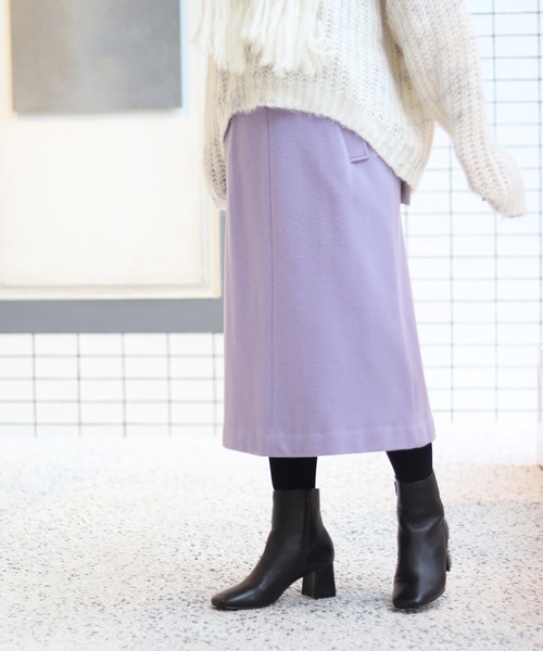 SLOBE IENA（スローブイエナ）の「モッサAラインスカート◆（スカート・レディース・イエロー/ブルー/ブラック/パープル/ネイビー・36/38/40）」の8枚目の写真