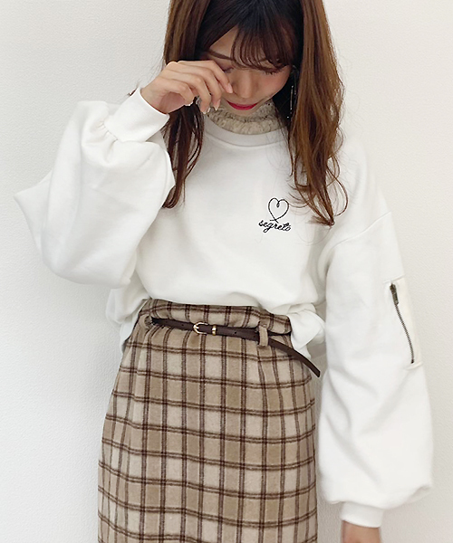 apres jour（アプレジュール）の「MA-1型スウェット【ZOZOTOWN限定アイテム】（スウェット・レディース・モカ/ブラック/ネイビー/オフホワイト・フリー）」の2枚目の写真