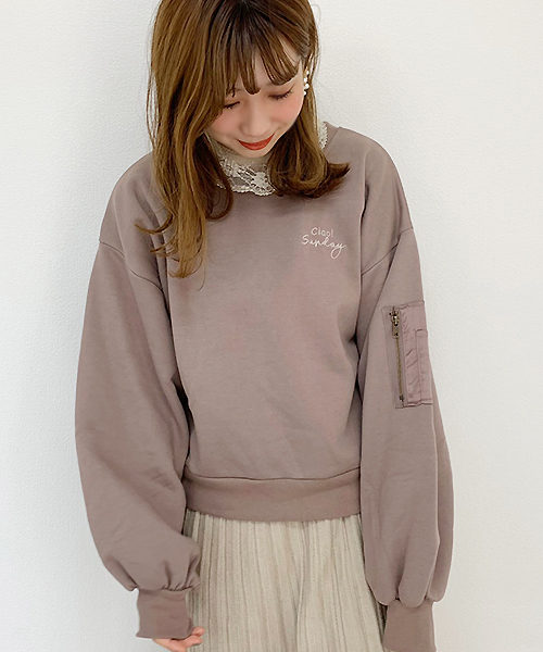 apres jour（アプレジュール）の「MA-1型スウェット【ZOZOTOWN限定アイテム】（スウェット・レディース・モカ/ブラック/ネイビー/オフホワイト・フリー）」の9枚目の写真