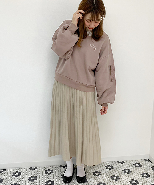 apres jour（アプレジュール）の「MA-1型スウェット【ZOZOTOWN限定アイテム】（スウェット・レディース・モカ/ブラック/ネイビー/オフホワイト・フリー）」の13枚目の写真