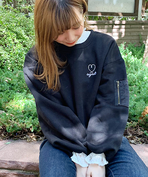 apres jour（アプレジュール）の「MA-1型スウェット【ZOZOTOWN限定アイテム】（スウェット・レディース・モカ/ブラック/ネイビー/オフホワイト・フリー）」の14枚目の写真