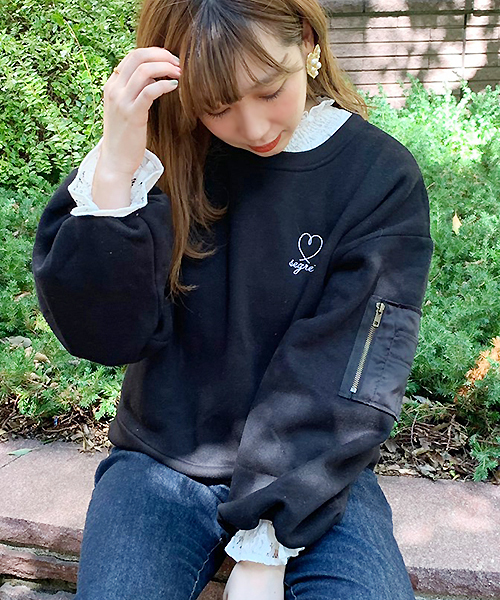 apres jour（アプレジュール）の「MA-1型スウェット【ZOZOTOWN限定アイテム】（スウェット・レディース・モカ/ブラック/ネイビー/オフホワイト・フリー）」の15枚目の写真