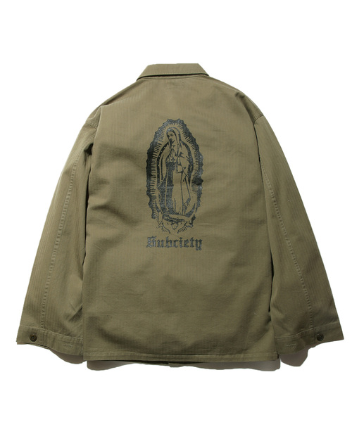 Subciety(サブサエティ)の「UTILITY JKT(ミリタリージャケット)」|カーキ