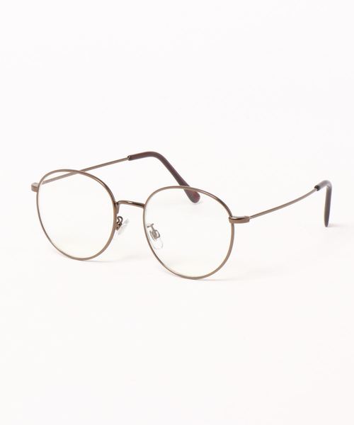 ブラウン　ラウンドメタルフレーム　メガネ セール】/メタルフレーム ラウンドデザイングラス/（メガネ）｜NO WAY
