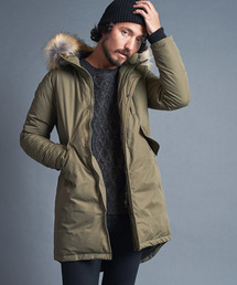 NYLON FUR DOWN MODS COAT:ナイロン ファーダウン モッズコート