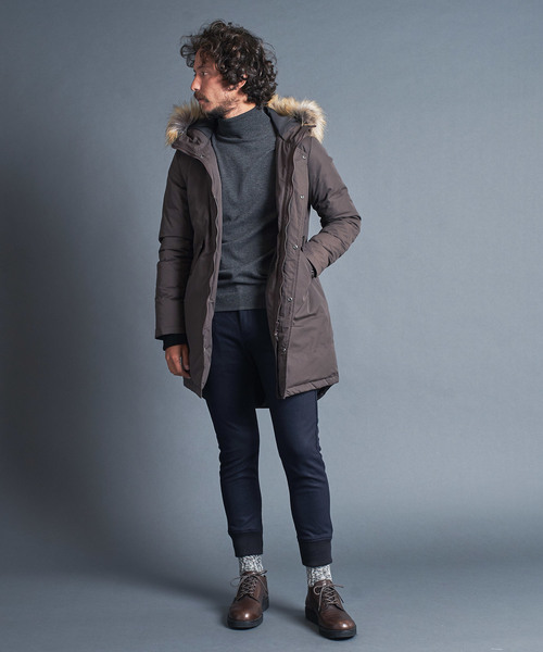 Magine マージン フードファー ダウンモッズコート セール】NYLON FUR DOWN MODS COAT：ナイロン ファーダウン