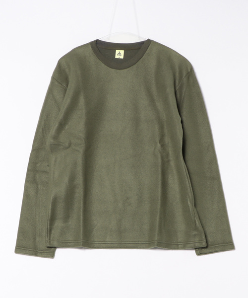 PARKS TOKYO SELECT（パークストウキョウセレクト）の「【BS】パイル起毛ロングスリーブTシャツ（Tシャツ/カットソー・メンズ・ブラック/ベージュ/ホワイト/カーキ・LARGE/MEDIUM）」の4枚目の写真