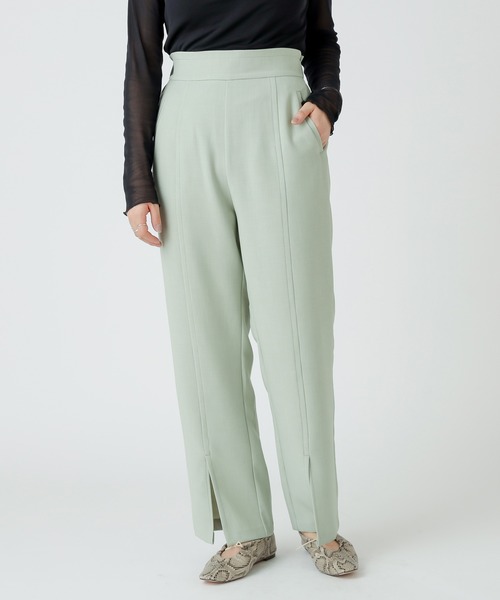 mystic（ミスティック）の「センタースリットパンツ　/セットアップ（その他パンツ・レディース・ベージュ/グレー/グリーン・1/2）」の3枚目の写真