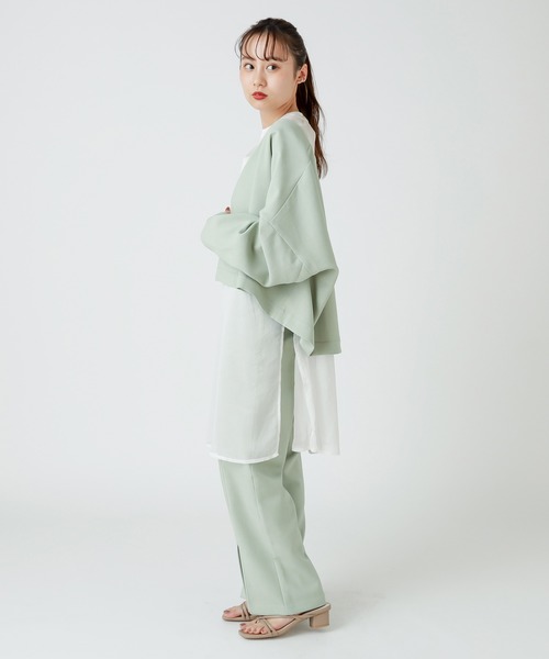 mystic（ミスティック）の「センタースリットパンツ　/セットアップ（その他パンツ・レディース・ベージュ/グレー/グリーン・1/2）」の11枚目の写真