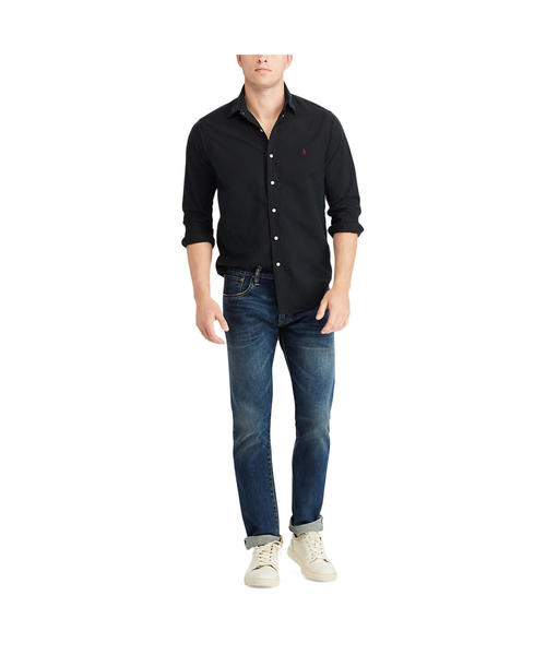 POLO RALPH LAUREN（ポロ ラルフ ローレン）の「ガーメントダイド オックスフォードシャツ（シャツ/ブラウス・メンズ・ブラック・LARGE/XX-LARGE/X-LARGE/X-SMALL/SMALL/MEDIUM）」の3枚目の写真